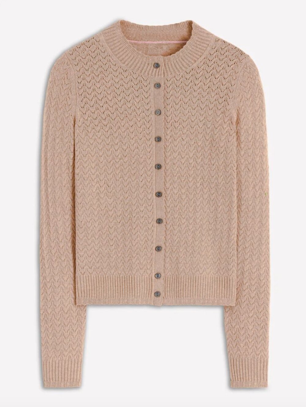 Boden Diane Pointelle Cardigan Size M